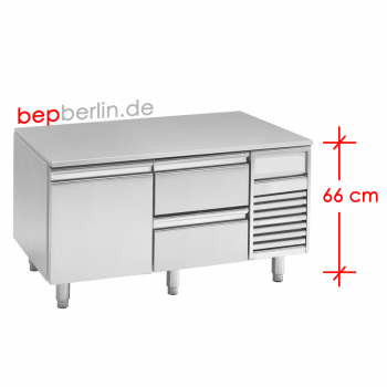 Unterbaukühltisch, 1200 x 700 x 660 mm, 3 Schubladen